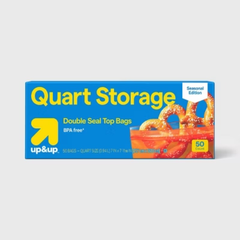 Food Storage Plastic Bag - Terug naar school - Rood getinte,