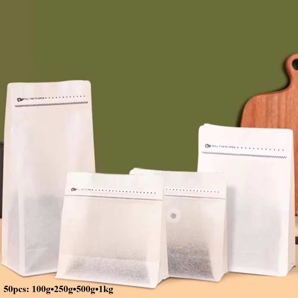 Ziploc Food Storage - 50 stuks biologisch afbreekbare koffiezakken 100g