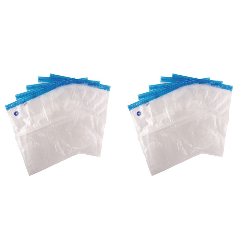 Food Storage Zipper Bags - 10 STKS Herbruikbare vacuümzakken voor voedselopslag