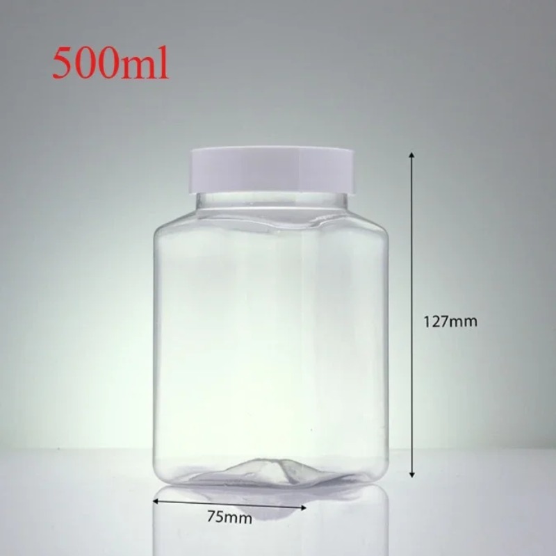 Food Storage Drums - 50/100/150/500 ml lege doorzichtige vierkante plastic