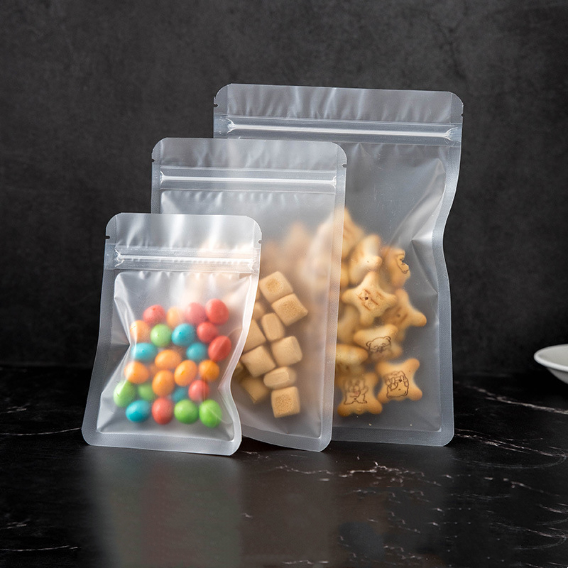 Ziploc Food Storage - 50Pcs Frosted Matte Zip Lock Bag