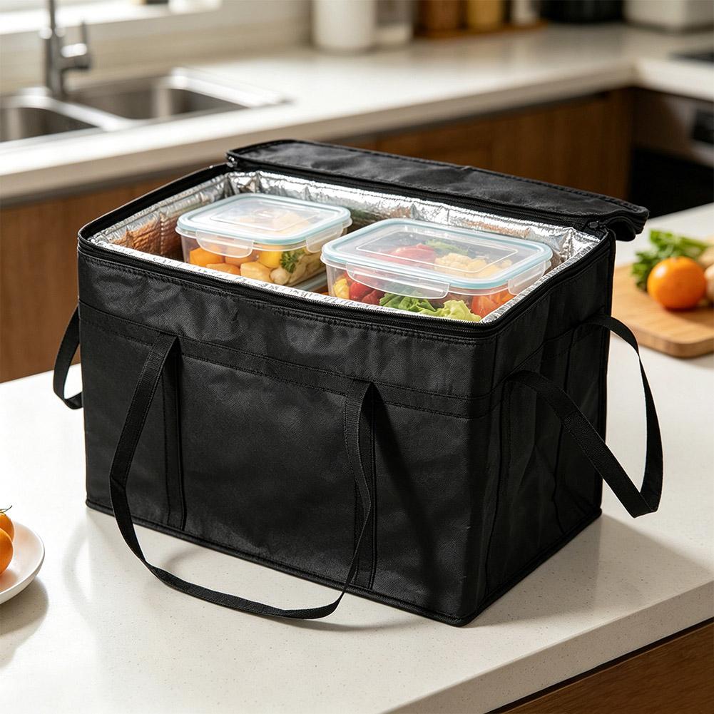 Food Storage Zipper Bags - Geïsoleerde thermische draagtas Grote opbergtas Koeltas