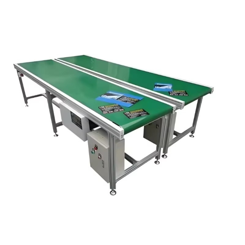 Food Storage Design - Premium antistatische PU-bandtransportband, roestvrijstalen constructie, mobiel