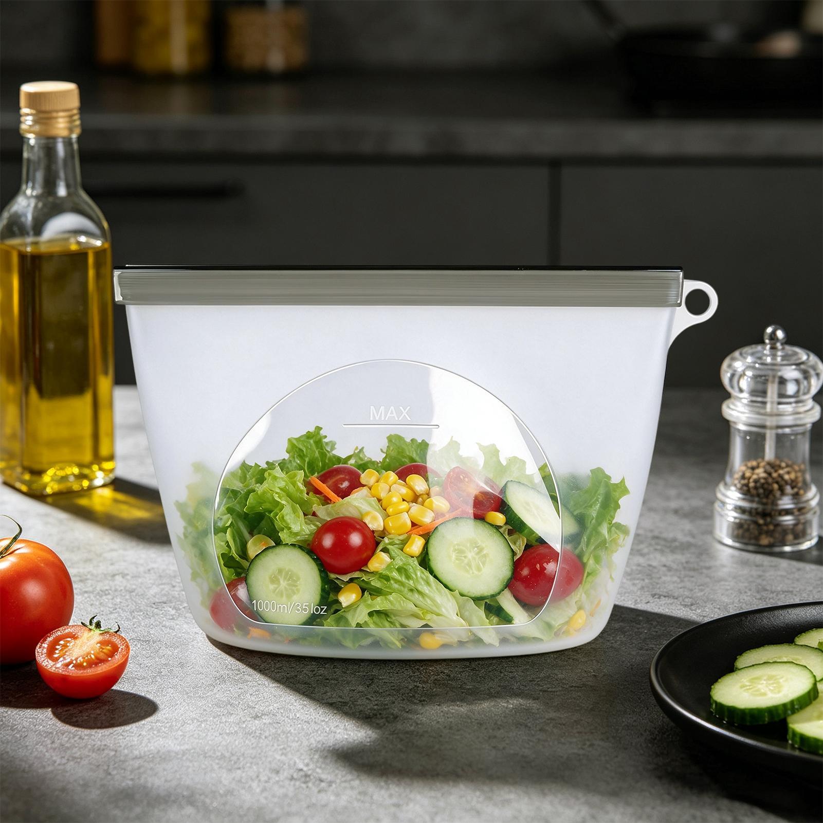 Ziploc Food Storage - Herbruikbare voedselbewaarzakken Lekvrije, hittebestendige container Ziploc