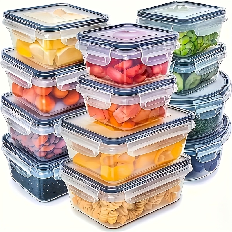 Food Storage Meal Prep - 8-delige set inclusief 4 containers en