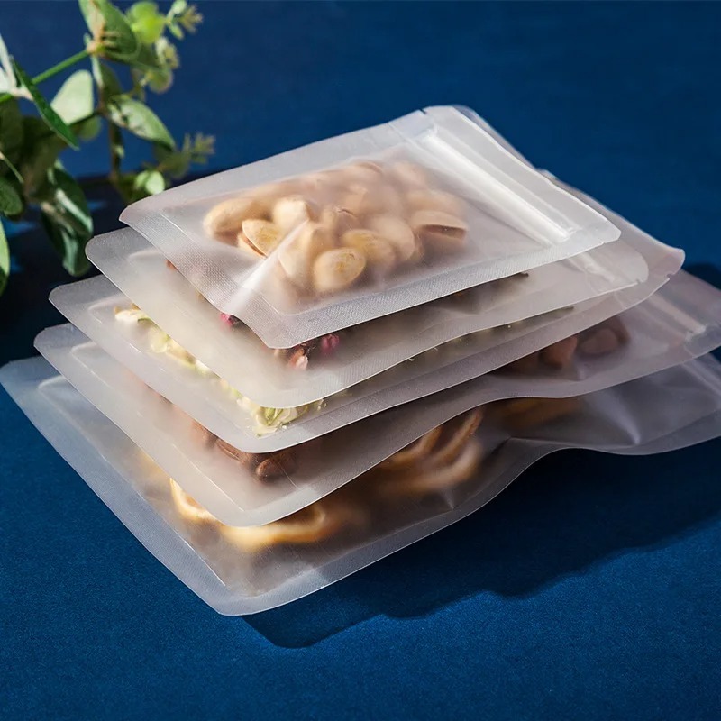 Food Storage Bags Zip Lock Pouch - Frosted Clear Ziplock Bag Voedselopslag Herverzegelbare