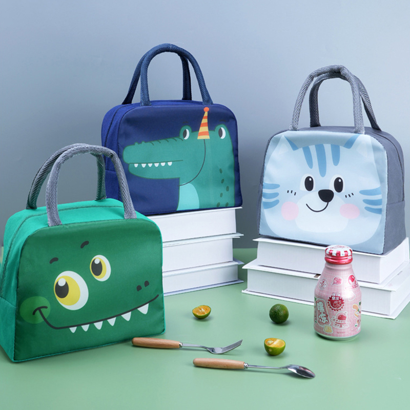 Food Storage Zipper Bags - Cartoon Schattige Verse Koeler Lunch Tas