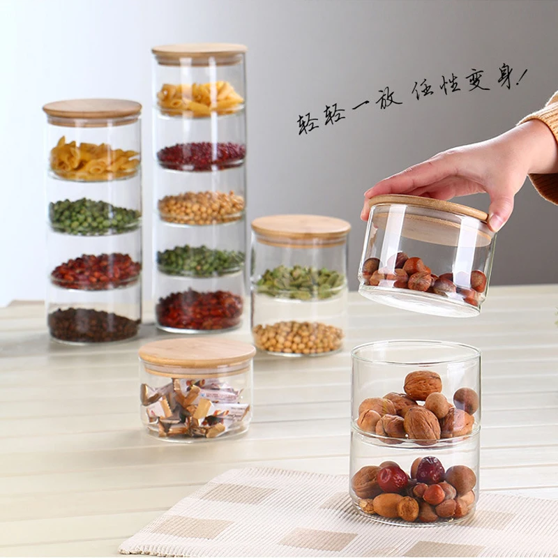 Nieuwe 1200 ml 3-laags glazen  - Food Storage Glass Container Set recensie en prijs