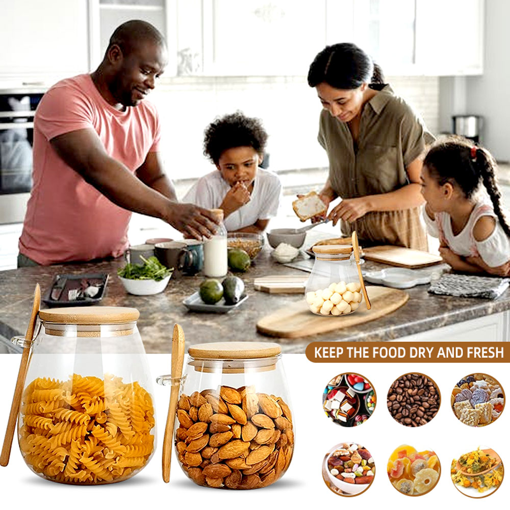 34Oz Verzegelde Glazen Pot Met - Food Storage Glass Container Set recensie en prijs