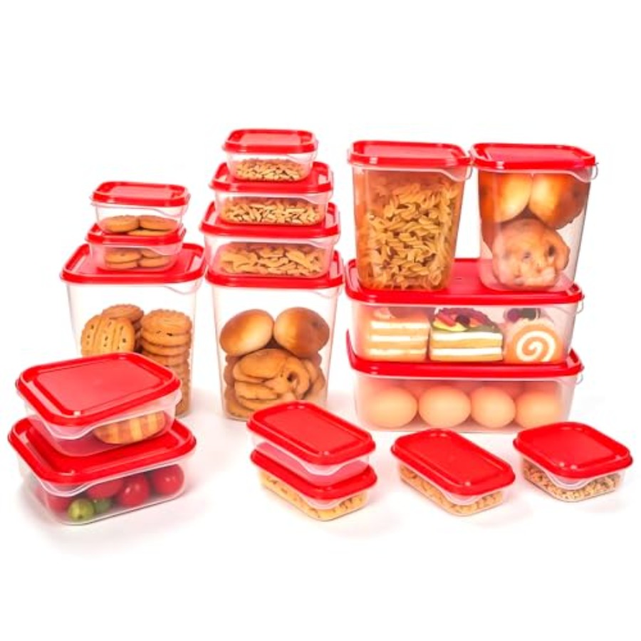 17-delige plastic voedselbewaa - Food Storage Meal Prep recensie en prijs