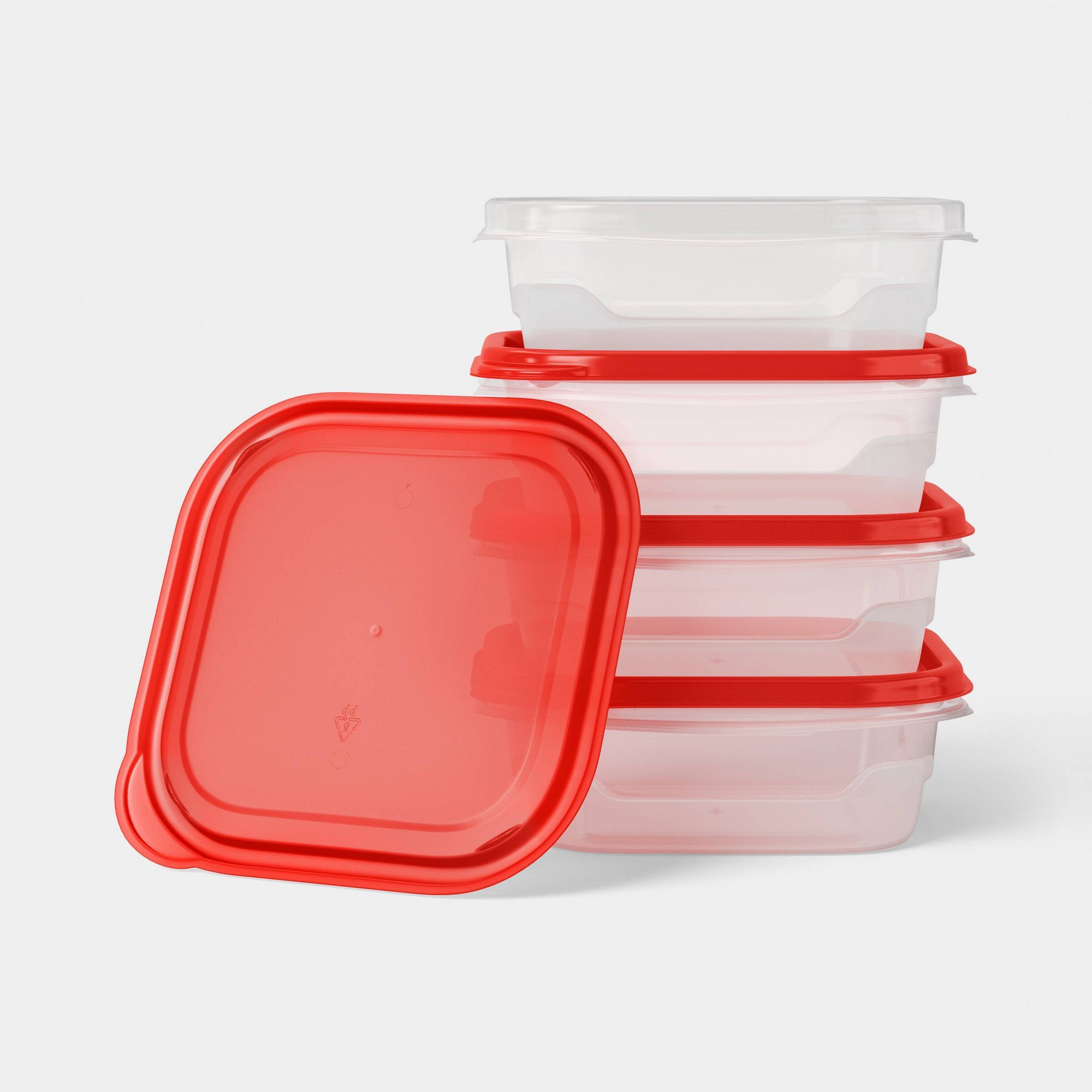 4-delige kleine vierkante voed - Food Storage Meal Prep recensie en prijs