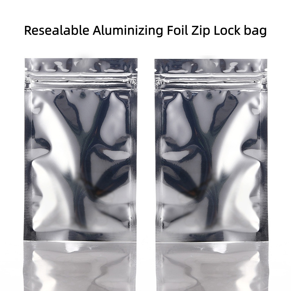 Glanzende zilveren aluminiumfo - Ziploc Food Storage recensie en prijs