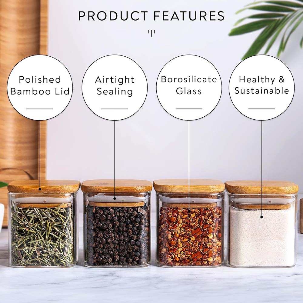 5Oz Glazen Potten Met Kruidene - Food Storage Glass Container Set recensie en prijs
