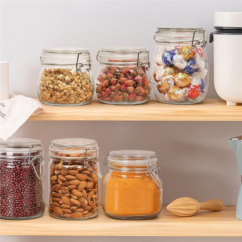 A96K-glazen potten 17 Oz klein - Food Storage Glass Container Set recensie en prijs