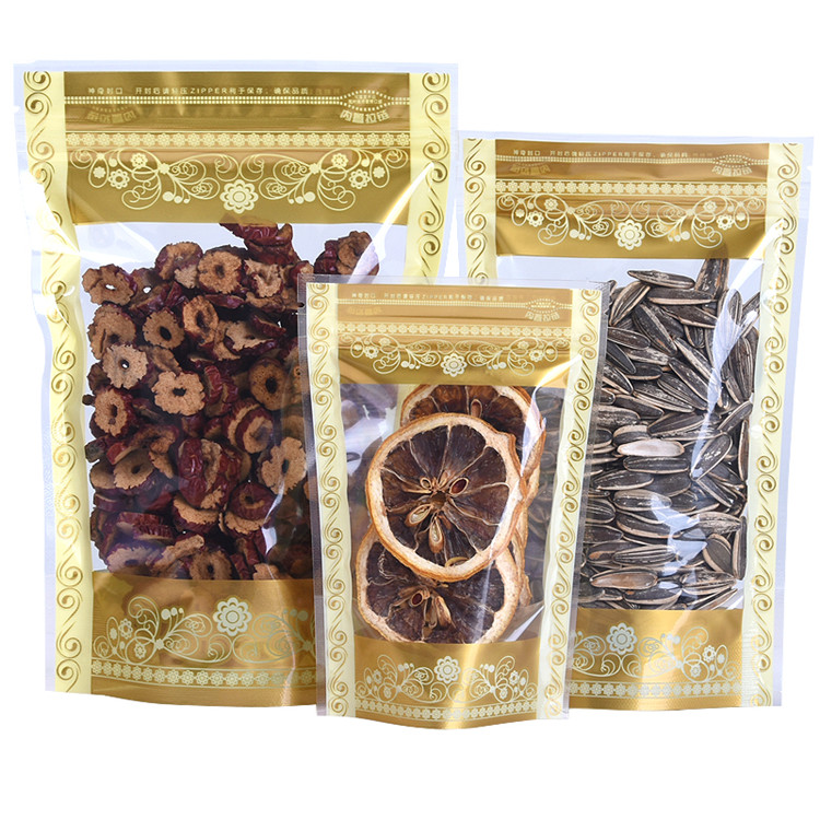100PCS Stand-up Plastic Goud Z - Food Storage Bags Zip Lock Pouch recensie en prijs