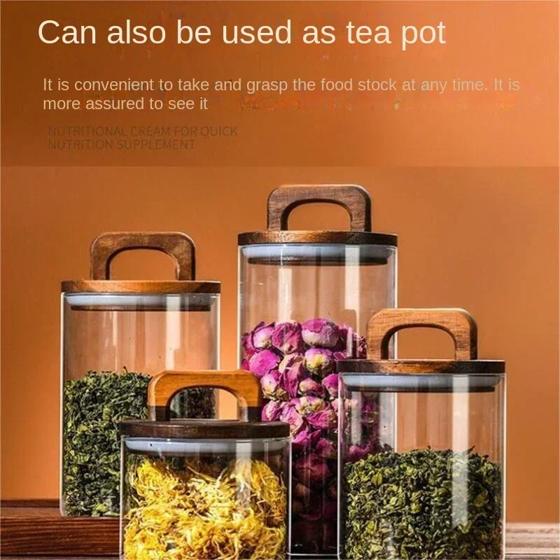 800-2100 ml Glazen pot met hou - Food Storage Glass Container Set recensie en prijs