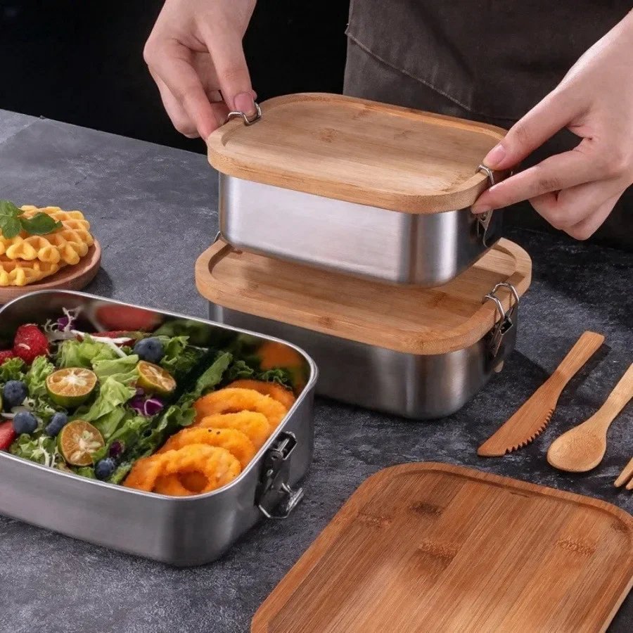 Nieuwe 304 Roestvrijstalen Bam - Food Storage Boxes With Lids recensie en prijs