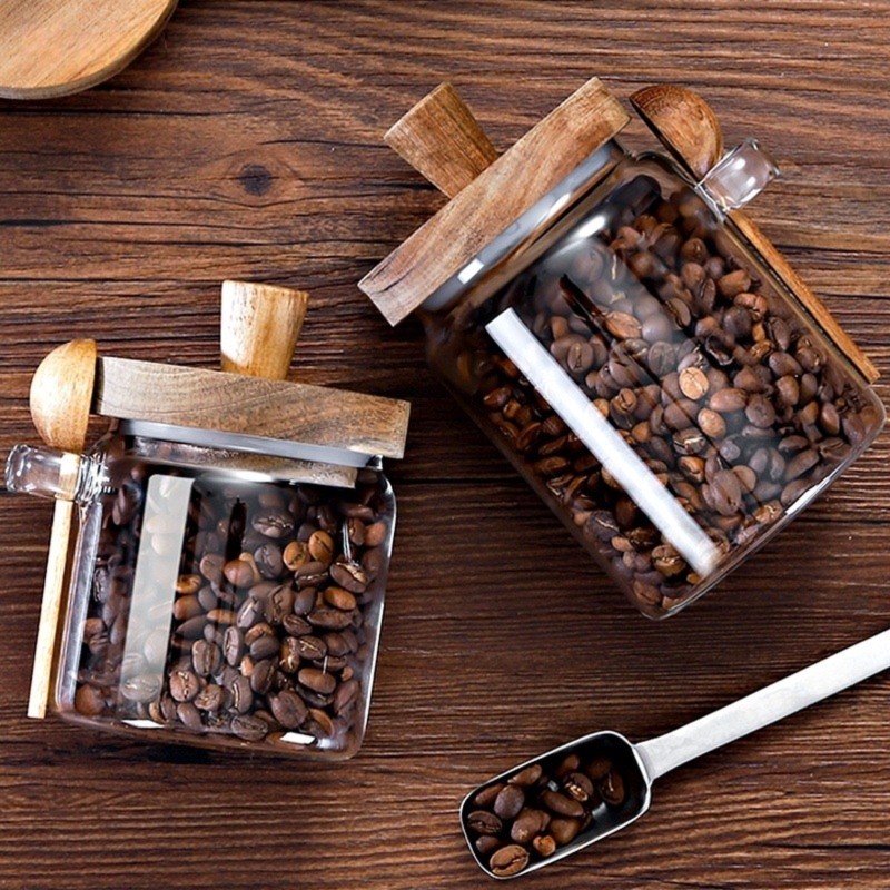 ABJI-Glazen potten met houten  - Food Storage Glass Container Set recensie en prijs