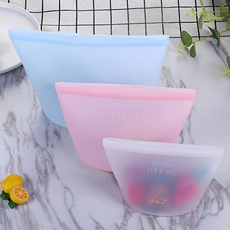 Herbruikbare siliconen opbergz - Food Storage Zipper Bags recensie en prijs