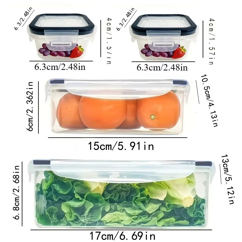 8-delige set inclusief 4 conta - Food Storage Meal Prep recensie en prijs