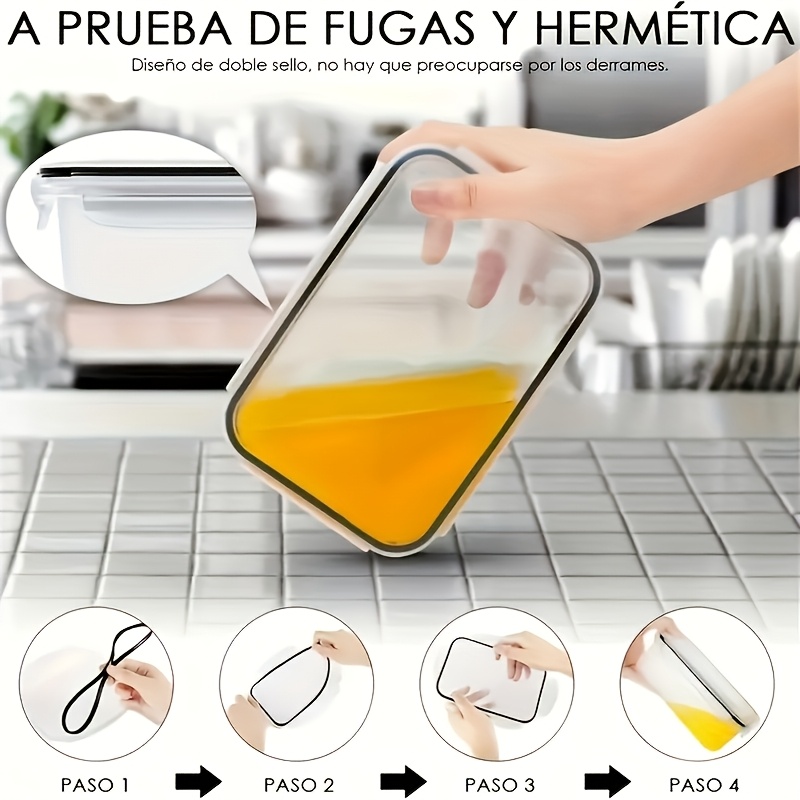 8-delige set inclusief 4 conta - Food Storage Meal Prep recensie en prijs