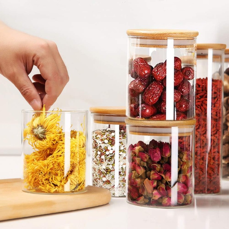 12-glazen potten set met bambo - Food Storage Glass Container Set recensie en prijs