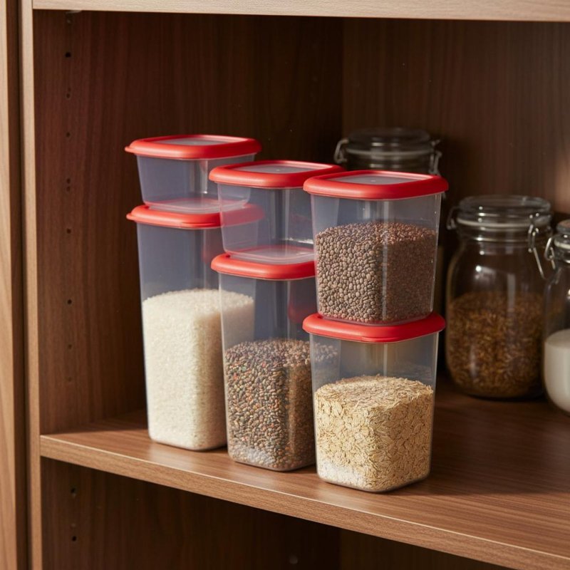 6-delige luchtdichte voedselbe - Food Storage Design recensie en prijs