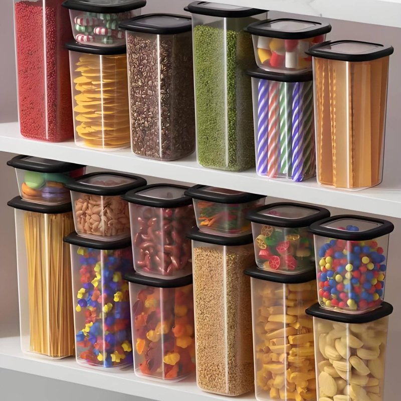6-delige luchtdichte voedselbe - Food Storage Design recensie en prijs