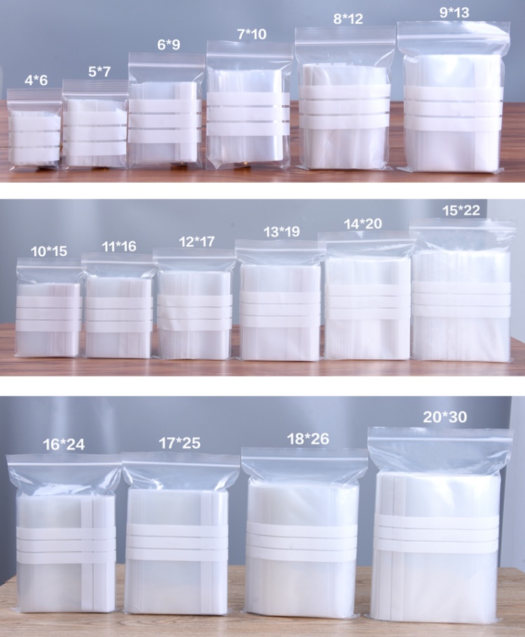 200 STKS PE Doorzichtige Plast - Food Storage Bags Zip Lock Pouch recensie en prijs