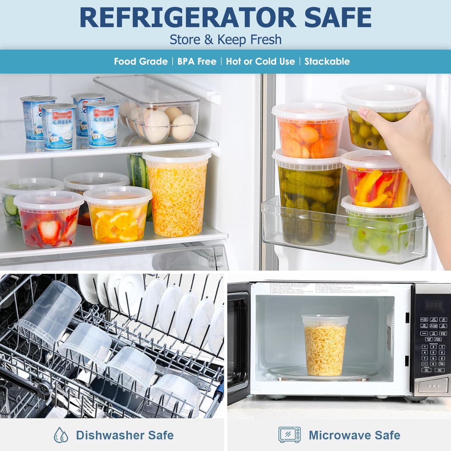 24 stks Deli Voedselopslagcont - Food Storage Boxes With Lids recensie en prijs