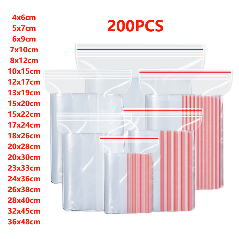 100/200 Stuks Kleine Zip Lock  - Ziploc Food Storage recensie en prijs