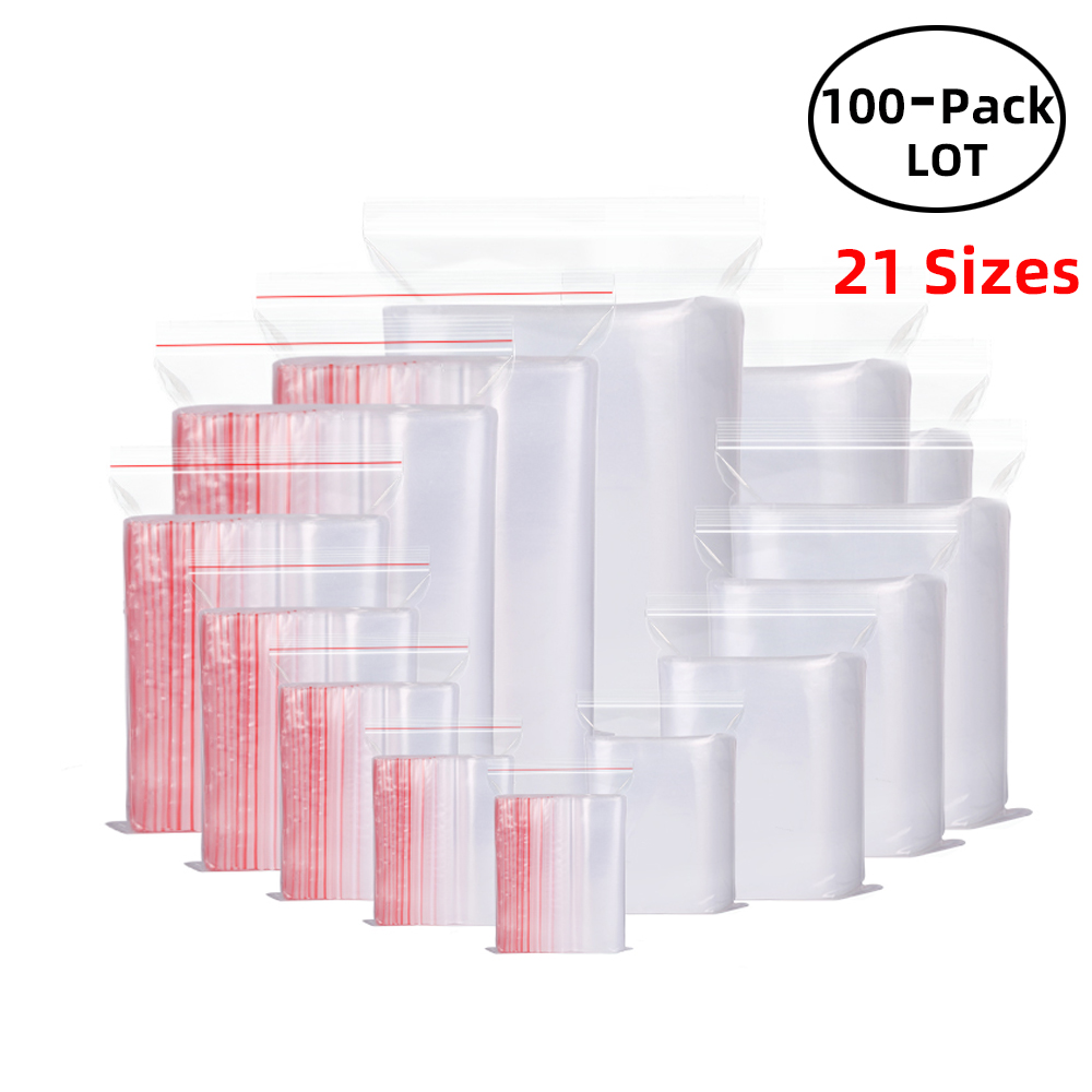 100 stks/pak Hersluitbare Zip  - Food Storage Zipper Bags recensie en prijs