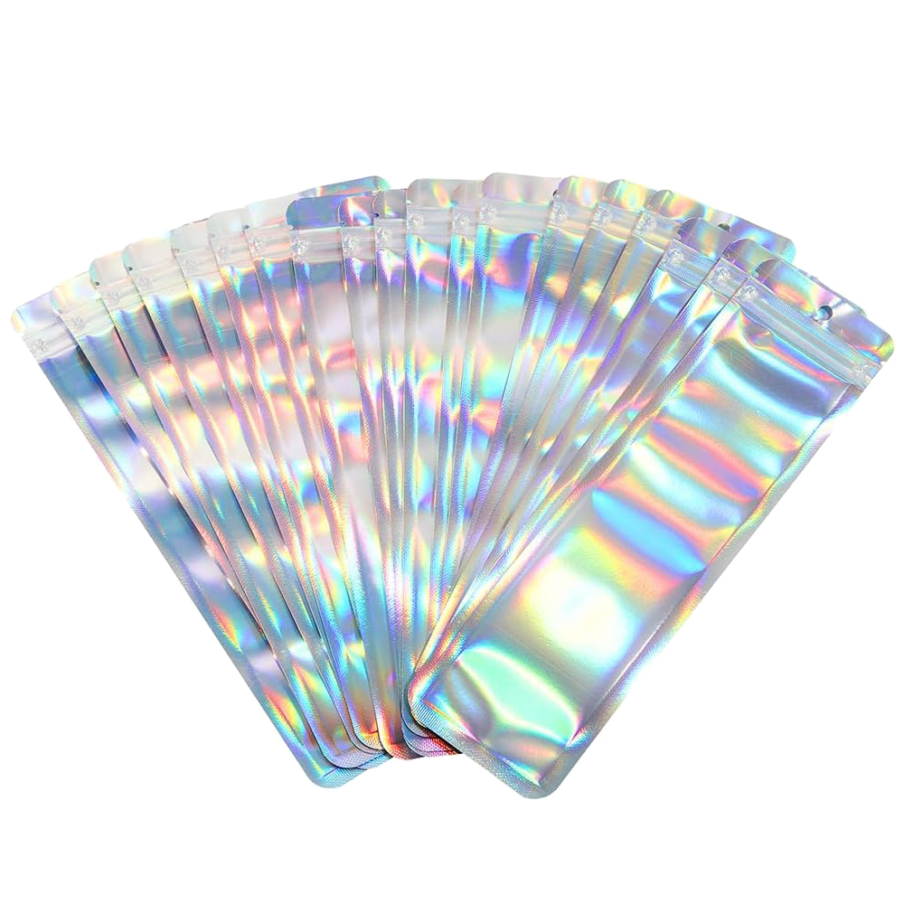 50 stks Lange Holografische Ve - Food Storage Bags Zip Lock Pouch recensie en prijs