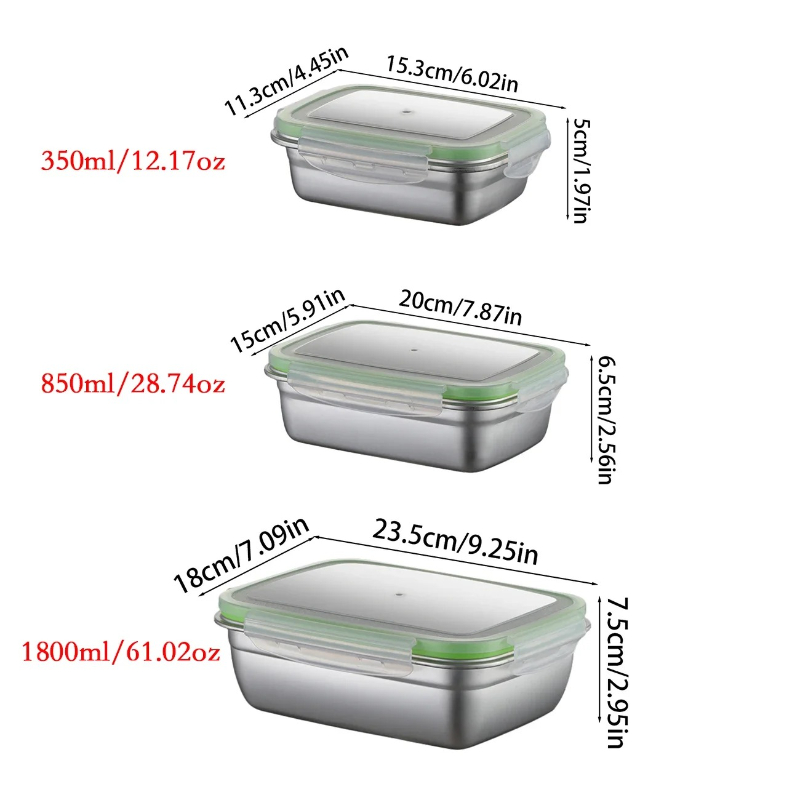 Lunchbox-set van 304 roestvrij - Food Storage Meal Prep recensie en prijs