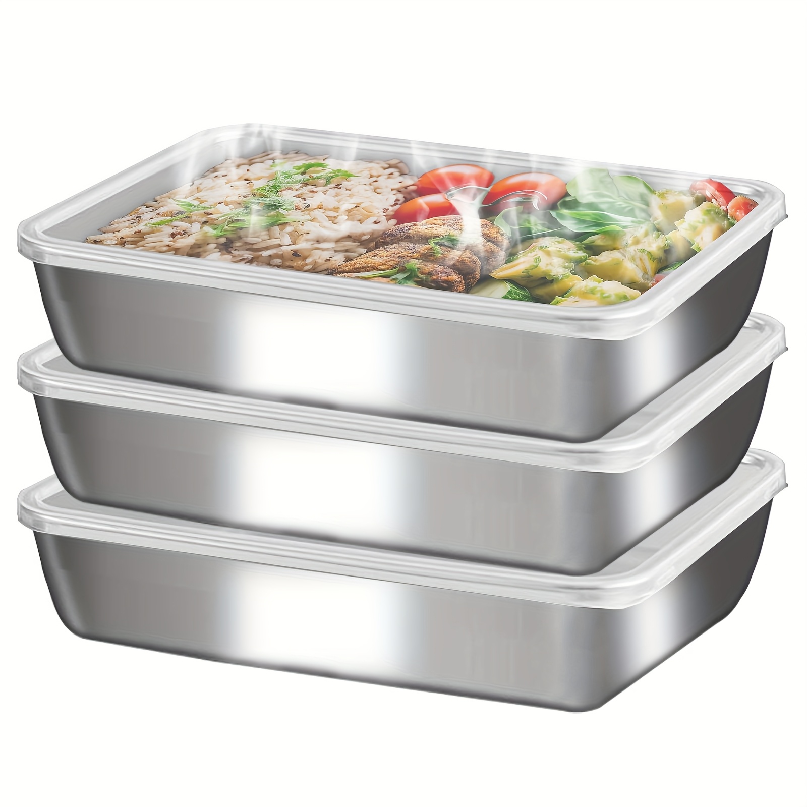 3-delige RVS voedselcontainers - Food Storage Boxes With Lids recensie en prijs