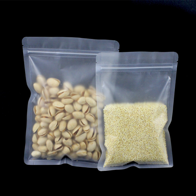 100 STKS Frosted Plastic Ziplo - Food Storage Bags Zip Lock Pouch recensie en prijs
