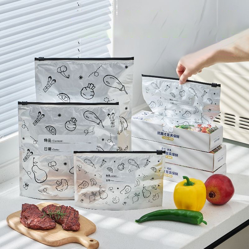 Zak met 10 grote voedselopberg - Food Storage Bags Zip Lock Pouch recensie en prijs