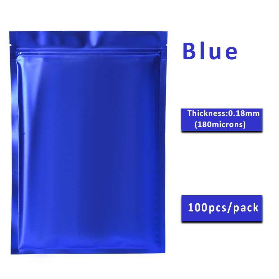 100 stuks matte blauwe folieza - Food Storage Zipper Bags recensie en prijs