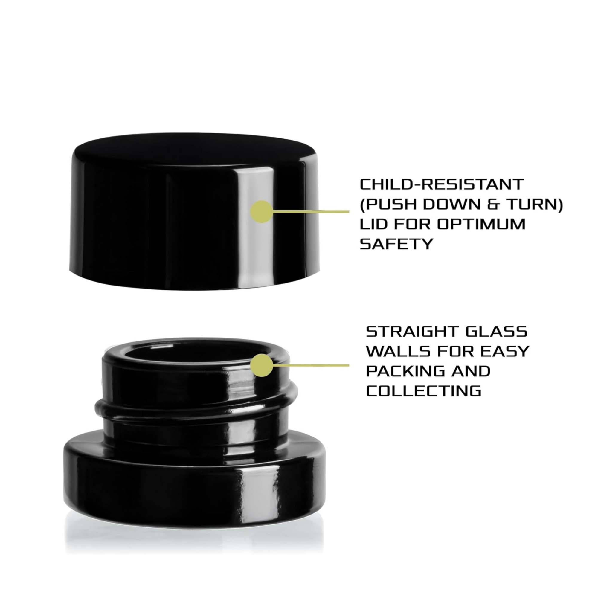 5 ml dikke zwarte glazen potte - Food Storage Glass Container Set recensie en prijs